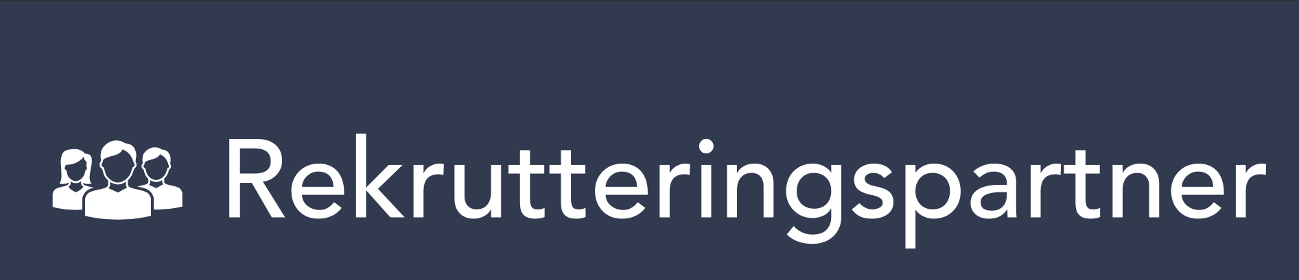 Rekrutteringspartner Rekrutteringspartner